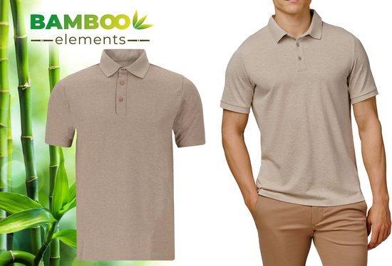 2dekans | Bamboo Elements - Polo Shirt Heren - Dark Sand, Kleding | Heren, Polo's, Ophalen of Verzenden