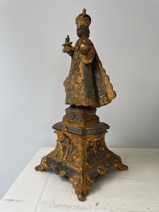 A. Foulon - Beeld, Kind Jezus van Praag - 32 cm - Legering, Antiek en Kunst, Kunst | Niet-Westerse kunst