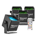 BeamZ BBP44 - Set van 4 compacte accu Uplights IP65, Muziek en Instrumenten, Licht en Laser, Verzenden, Nieuw