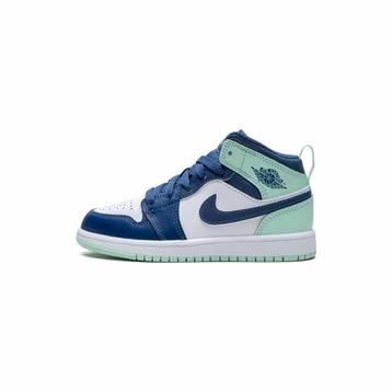 Air Jordan 1 Mid Blue Mint (TD) - Maat 22 EU, Ophalen of Verzenden, Nieuw