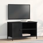 vidaXL TV-kast Zwart Eiken 80x40x50 cm Geengineerd Hout en, Verzenden, Nieuw