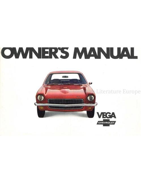 1971 CHEVROLET VEGA INSTRUCTIEBOEKJE ENGELS (USA), Auto diversen, Handleidingen en Instructieboekjes