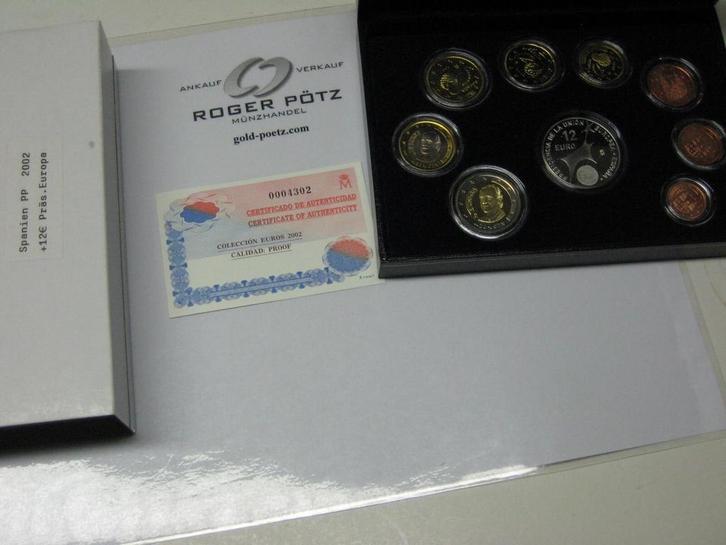 Spanien 5,88 Euro munten set 2005 Pp proof mit 2 Euro Don..., Postzegels en Munten, Munten | Europa | Euromunten, België, Verzenden