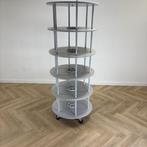 Ordner-draaizuil,  hoogte 205 cm, lichtgrijs, Gebruikt