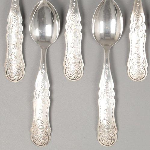 J. Niekerk - Koffielepel (12) - .835 zilver, Antiek en Kunst, Antiek | Zilver en Goud