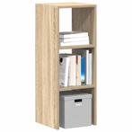 vidaXL Boekenkast stapelbaar 30x30x80 cm bewerkt hout sonoma, Huis en Inrichting, Kasten | Overige, Verzenden, Nieuw