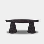 Tafel Ovaal Eikenhout  Set Kegelpoot  240x110, Huis en Inrichting, Tafels | Eettafels, Nieuw