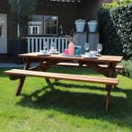 Hardhouten picknicktafel (200 x 160 x 75 cm) (3.5 cm, Nieuw, Verzenden