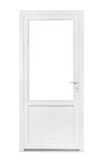 PVC Kunststof Deur wit 2/3,  1/2 glas b98xh204 b98x h215