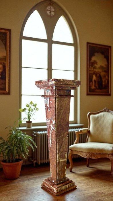 Kolom - Circa 1900 - Capitello van rood marmer, Antiek en Kunst, Antiek | Meubels | Stoelen en Sofa's