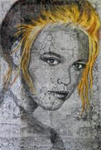 Jacqueline Klein Breteler - Portrait of marigold, painted on, Antiquités & Art, Art | Peinture | Moderne