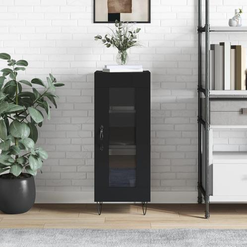 vidaXL Dressoir 34,5x34x90 cm bewerkt hout zwart, Huis en Inrichting, Kasten | Dressoirs, Nieuw, Verzenden