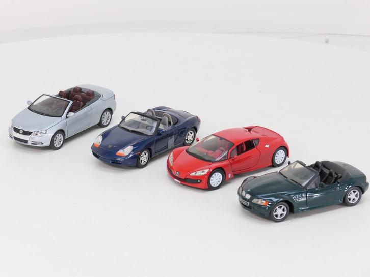 1:24  Set 4 Europese sportautos #GS09 (Automodellen), Hobby en Vrije tijd, Modelauto's | 1:24, Gebruikt, Overige merken, Ophalen of Verzenden