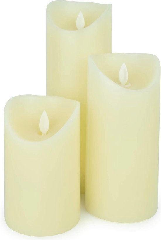 Tweedekans | ODADDY® LED Kaarsen Met Bewegende vlam - Set 3, Diversen, Kerst, Ophalen of Verzenden