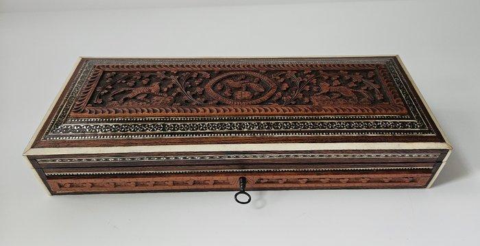 Anglo-Indiase Vizagapatam keepsake box (herinneringsdoos) -, Antiek en Kunst, Curiosa en Brocante