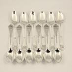 12 Identieke Art Deco (1916) theelepels in originele etui -