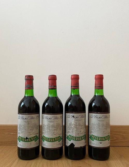 La Rioja Alta, Reserva 904 - Rioja Gran Reserva - 4 Flessen, Verzamelen, Wijnen