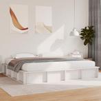 vidaXL Bedframe met opslag Wit 180 x 200 cm Hout en metaal, Huis en Inrichting, Slaapkamer | Bedden, Verzenden, Nieuw