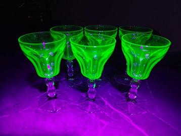 Val Saint Lambert - Verre à vin (6) - Lalaing - Verre à