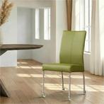 Leren eetkamerstoel Comfort met wieltjes, Huis en Inrichting, Stoelen, Ophalen of Verzenden, Nieuw, Leer, Modern