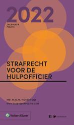 Zakboek Strafrecht voor de Hulpofficier 2022 9789013166279, Boeken, Verzenden, Zo goed als nieuw