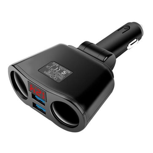 2-Weg Sigarettenaansteker Splitser Plug met 2 USB Poorten, Télécoms, Téléphonie mobile | Accessoires & Pièces, Envoi