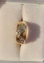 Bague - 18 carats Or jaune, Or blanc Diamant (Naturelle) -, Bijoux, Sacs & Beauté