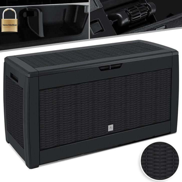 KESSER® Opbergbox 310L - Inklapbaare - Tuinkist - Antraciet, Jardin & Terrasse, Stockage & Armoires de jardin, Envoi