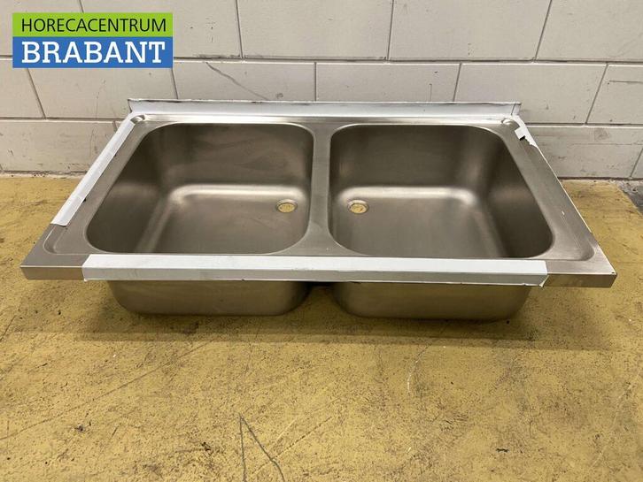 RVS Spoelblad Dubbele spoelbakken 120 x 70 cm Horeca, Zakelijke goederen, Horeca | Meubilair en Inrichting, Ophalen of Verzenden