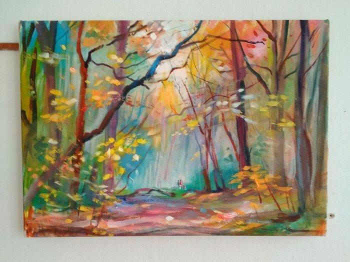 Volodymyr Drachynski - Fuunny October, Antiek en Kunst, Kunst | Schilderijen | Klassiek