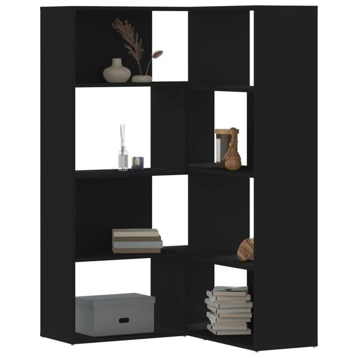 vidaXL Boekenkast 4-laags hoek 85x85x140 cm bewerkt hout, Huis en Inrichting, Kasten | Boekenkasten, Nieuw, Verzenden