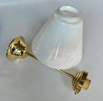 Plafondlamp - Messing, Opaalglas, Antiek en Kunst