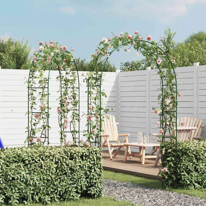vidaXL Tuinbogen 2 st, Tuin en Terras, Palen, Balken en Planken, Nieuw, Verzenden