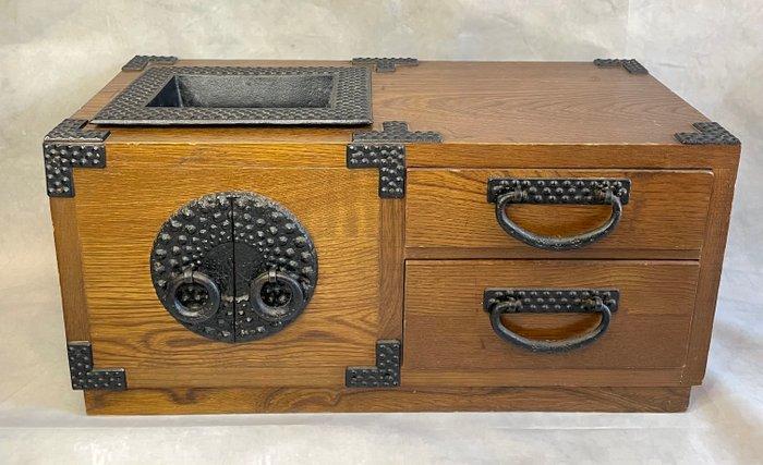 Ladekast - Hout, Metaal - Japan - Rookgerei tabaksschaal, Antiek en Kunst, Antiek | Overige Antiek