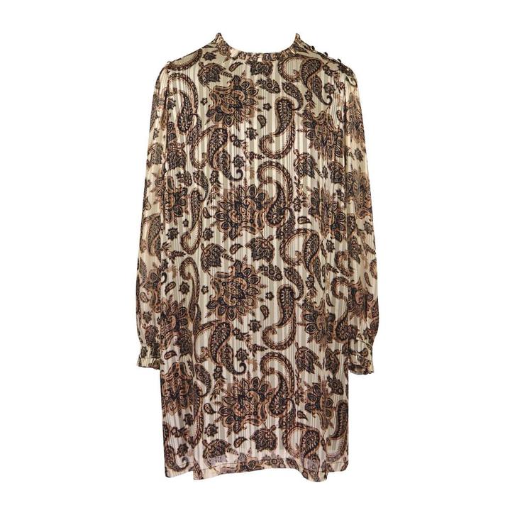 Liu Jo • bruine paisley jurk • 42 (IT48), Kleding | Dames, Truien en Vesten, Verzenden