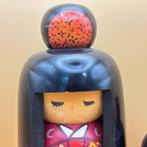 Mooi geschilderde Kokeshi-poppen – door Hajime Miyashita &