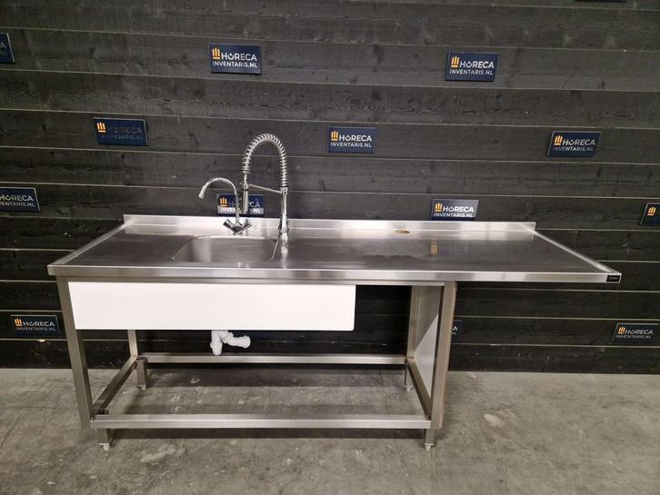 Wastafel | RVS | trespa | 215cm, Articles professionnels, Horeca | Mobilier & Aménagement