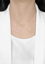 Halsketting - 18 karaat Geel goud - 0.23ct. tw. Diamant, Handtassen en Accessoires, Nieuw