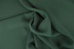 15 meter chiffon stof - oud groen, Verzenden, 120 cm of meer, Polyester, Groen