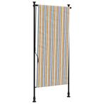 Rolgordijn Buiten 120x270 Geel/Wit | Retour Deal | 35% Ko..., Huis en Inrichting, 100 tot 150 cm, Nieuw, Trendy, Verzenden