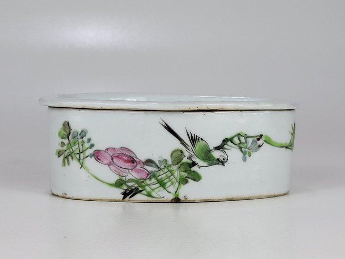 Doos - Porselein - Vogel en Bloemenbak, Antiquités & Art, Antiquités | Autres Antiquités