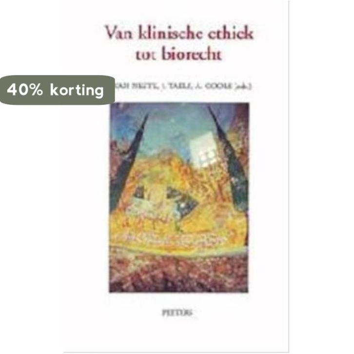 Van klinische ethiek tot biorecht 9789042910737 F. van Neste, Boeken, Filosofie, Zo goed als nieuw, Verzenden