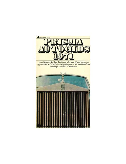 1971 PRISMA AUTOGIDS NEDERLANDS, Boeken, Auto's | Boeken, Ophalen of Verzenden