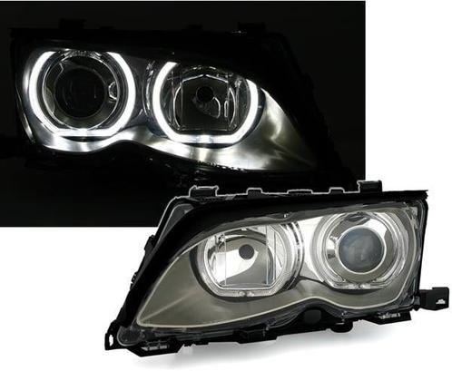 Xenon Look Koplampen met LED Angel Eyes voor BMW 3 Serie E46, Auto diversen, Tuning en Styling, Ophalen of Verzenden