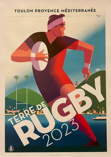 Monsieur Z - Affiche de Tourisme Toulon - Terre de Rugby