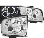 Phares Pour Ford Mustang 04-09 Angel Eyes Led Chromé, Auto-onderdelen, Verlichting, Verzenden, Nieuw