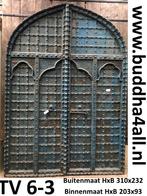 Imposante oude Indiase poort, kasteelpoort, kloosterdeur, 200 cm of meer, Gebruikt, Ophalen of Verzenden, Hout