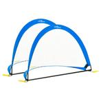 vidaXL 2 st Kindervoetbaldoelen met opbergtas 119x82x84,5 cm, Sport en Fitness, Voetbal, Verzenden, Nieuw