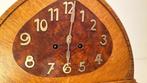 Amsterdamse School klok - Art Deco -eiken hout -messing