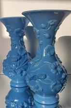 Vase (2) - opaline, Antiquités & Art, Antiquités | Verre & Cristal